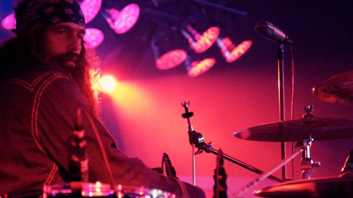 Brit Turner on drums.